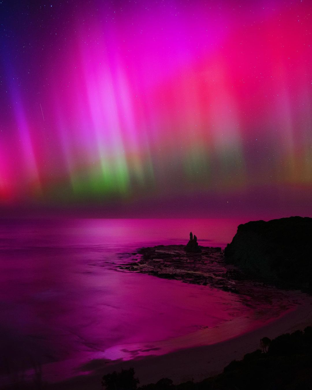 Severe storm produces stunning Aurora Australis